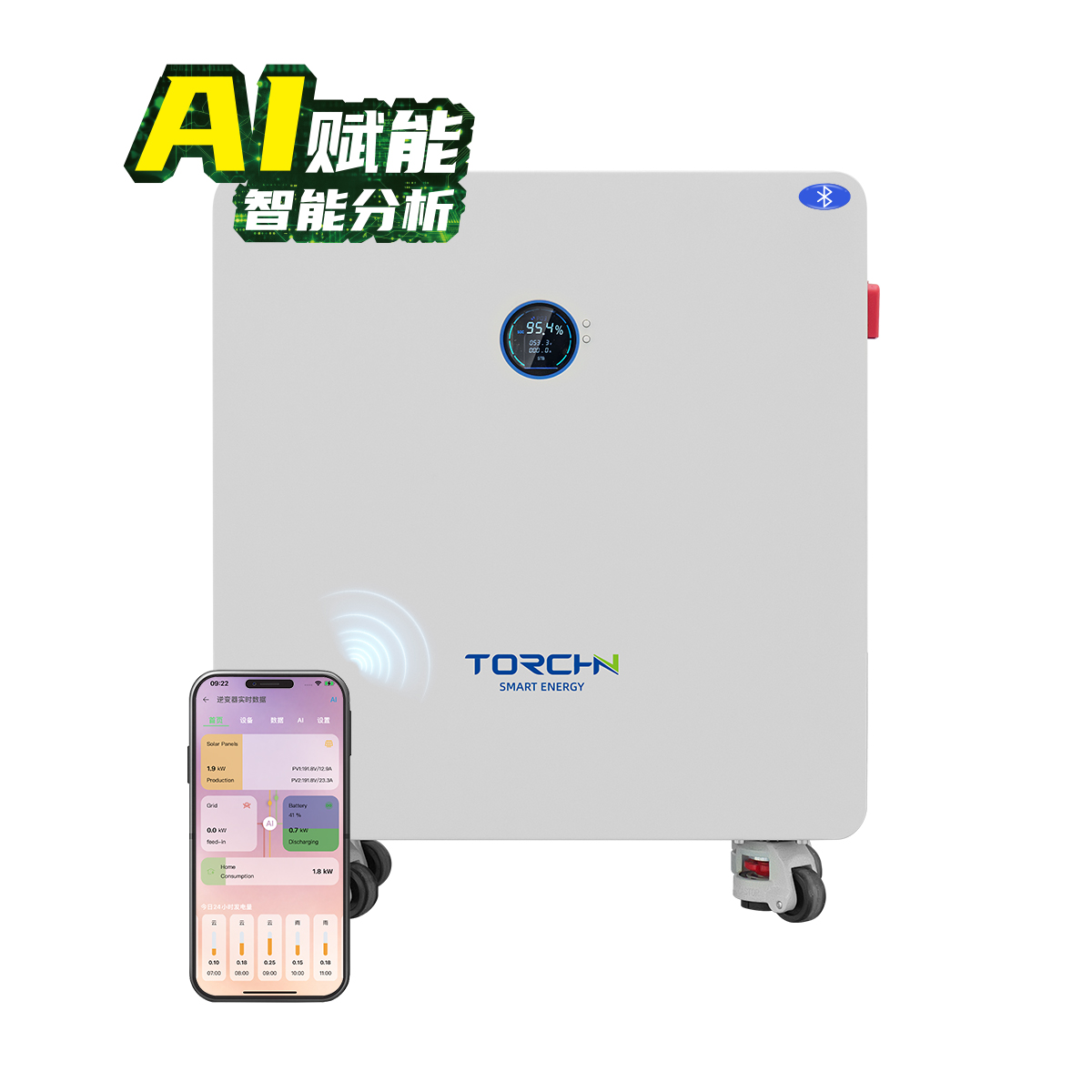 51.2V314Ah 轮式家用储能锂电池
