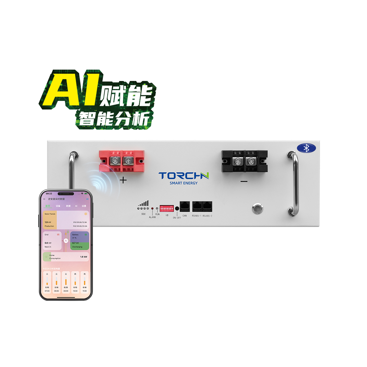 51.2V100Ah 机架式储能锂电池