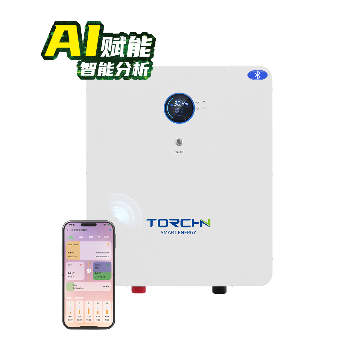 25.6V314Ah 壁挂式户用储能锂电池